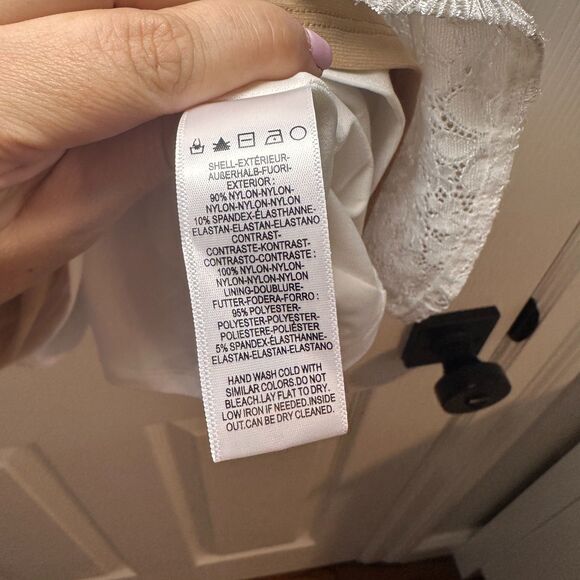 Dress The Population Marissa Fit & Flare Lace Mini Dress Bridal Cocktail Size XS - Picture 12 of 15